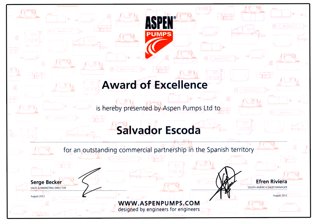Premio a la Excelencia para SALVADOR ESCODA S.A.